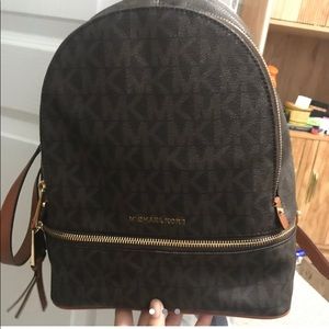 Brown Micheal Kors Bookbag!